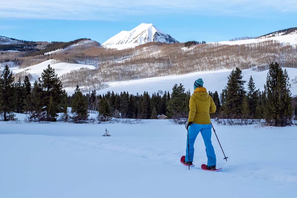 Snowshoeing in Crescent Moon Eva